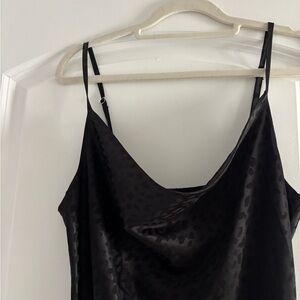 Forever 21 Black Satin Dress